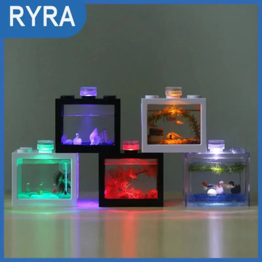 Aquarium Fish Bowl Ultra White Building Blocks Fish Tank